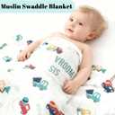 MorroMorn Muslin Swaddle Blankets for Newborn Baby Girls, 3 Pack 100% Cotton Receiving Blanket - Breathable Soft Large 47x47 Inch, Essentials Wrap Burping Clothes Nursery Infant Shower Gifts (Rainbow)