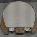 Bemis 500EC Durable Wood Toilet Seat with Easy Clean Hinges, Made in USA, Round, Biscuit