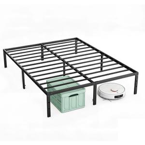 OLIXIS Full Bed Frame, Heavy Duty Sturdy 12 Inch Metal Platform Bed Frames, Enhanced Stability & Noise-Free, Under-Bed Storage, No Box Spring Needed, Easy Assembly