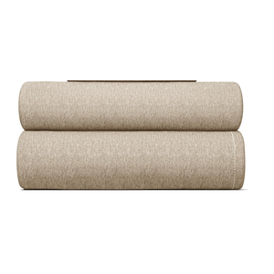 Queen Size 2 Piece Sheet Set - Comfy Breathable & Cooling Bed Sheets Set - Hotel Luxury Bedding for Women, Men, Kids, Teens, Boys & Girls - Deep Pockets, Soft & Wrinkle Free - Beige (Heathered Sheets)