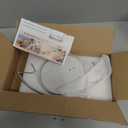 Livabber Banana Holder with Marble Base, Metal Banana Hanger Modern Tree Stand with Hook, Stylish Banana Keeper Fresh Fruit Storage Organizer Freestanding for Kitchen Countertop (Chrome, Double Hook)