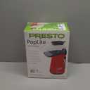 Presto 04863 Poplite Hot Air Popcorn Popper  BuiltIn Measuring Cup + Melts Butter, Easy to Clean, BuiltIn Cord Wrap, 18 Cups, Red