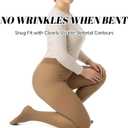 Plus Size Fleece Lined Tights Women, 300g Warm Pantyhose Leggings, Fake Translucent Thermal Tights Winter (3X-Large-4X-Large, Brown)