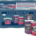 Blue Buffalo Wilderness High Protein Beef and Chicken & Salmon and Chicken Wet Dog Food Variety Pack for Adult Dogs, Grain-Free, 12.5 oz Cans (6 Pack) (EXP 09/09/28)
