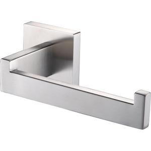 KOKOSIRI Toilet Paper Roll Holder Brushed Nickel Toilet Paper Holder Stainless Steel for Kitchen Bathroom Dispenser Wall Mounted, B2003BR (Without Shelf(1 Pack))