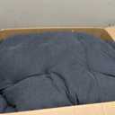 ATORPOK Camping Cot for Adults with Cushion Comfortable, Portable Folding Bed for Sleeping Supports 450 lbs (Blue), Large Size