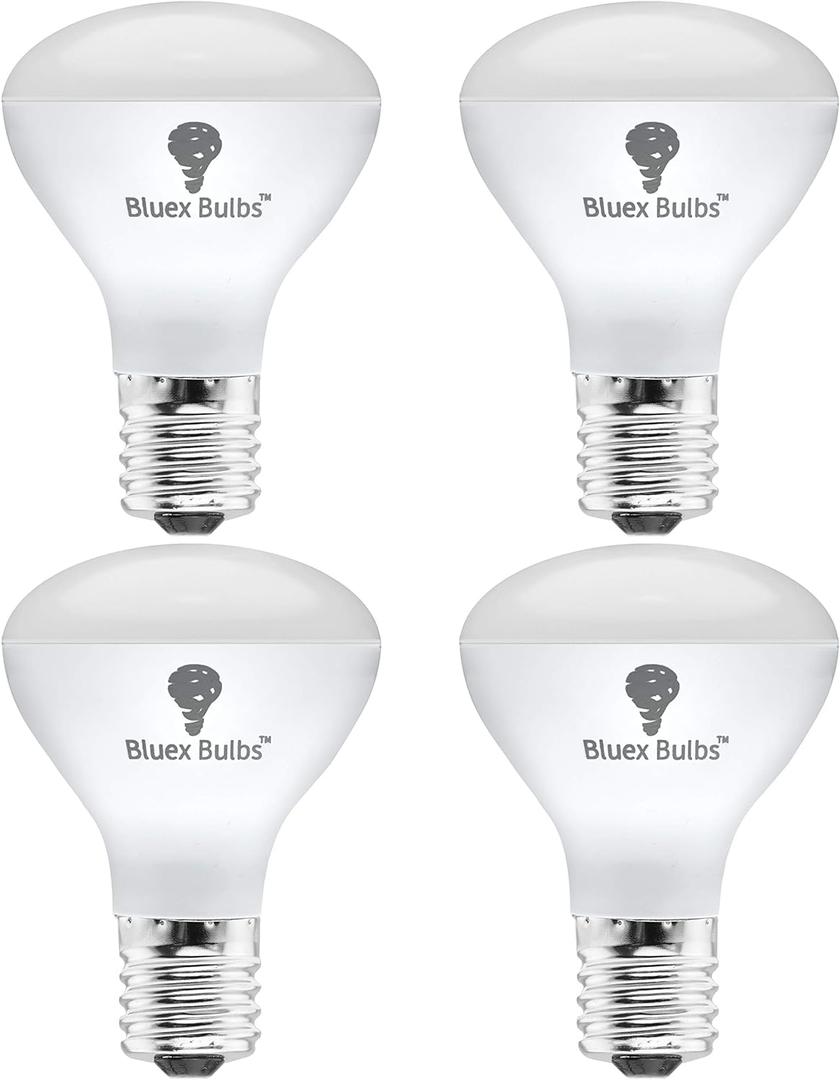 4 Pack R14 LED Bulb 4W E17 Base Mini Reflector Floodlight Light Bulb Dimmable 2700K Warm White - 40W Equivalent - e17 LED Bulb Dimmable E17 Intermediate Base Mini Light Bulbs, Curio Cabinet Light Bulb