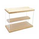 Display Case with Shelf Collectibles Storage Assemble Showcase Doll Clear Acrylic Display Case with Door for Hot Wheels Lego Funko Pop Minifigure Action Figure Storage