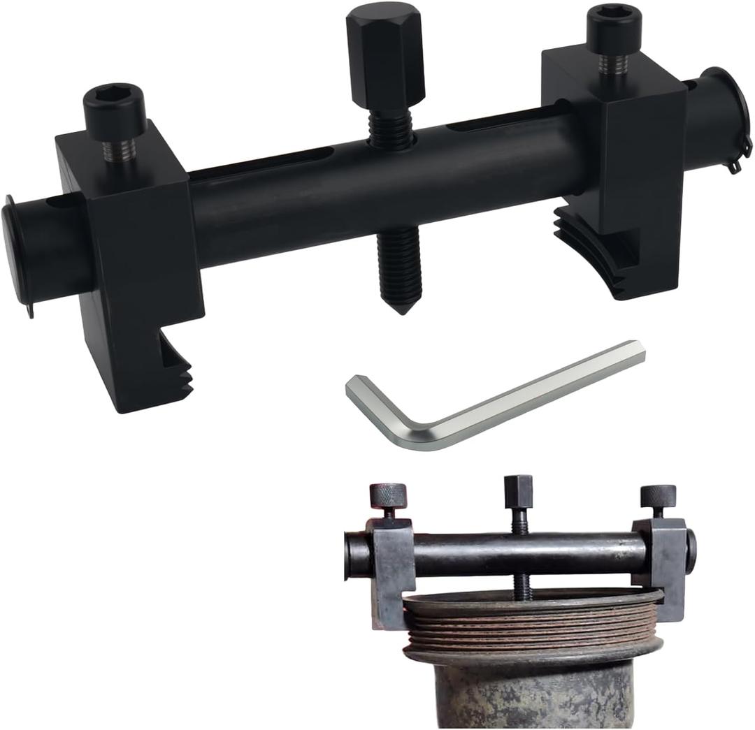 Pulley Puller Tool with 17mm Hexagonal Wrench,Crankshaft Pulley Removal Tool Suitable for 40-160mm Pulleys,Professional Crank Pulleys Removal Tools for Crankshafts,Water Pump