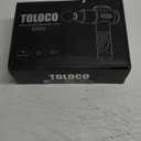 TOLOCO Massage Gun, Deep Tissue Back Massage for Athletes for Pain Relief, Percussion Massager with 10 Massages Heads & Silent Brushless Motor, Gifts for Fathers Day, Black
