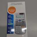 Scientific Calculators, IPEROT Black Math Calculator with 417 Function, Solar Battery Power and 4-Line Display, School Supplies for Middle High College Students Teachers (Black 991ES)