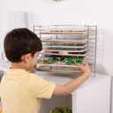 Melissa & Doug Deluxe Metal Wire Puzzle Storage Rack for 12 Small and Large Puzzles