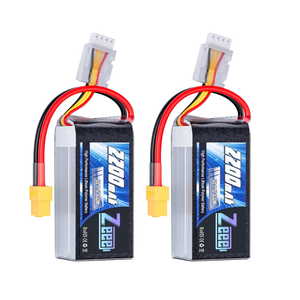 Zeee 3S Lipo Battery 2200mAh 11.1V 50C Shorty Pack Battery with XT60 Plug for RC Car Truck RC Vehicles Boat Drone RC Airplane Quadcopter Helicopter FPV Racing Hobby Models(2 Pack)