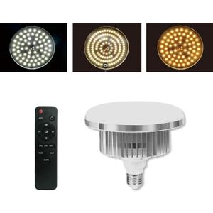 1 Pack 150W LED Soft Box Light, 2700-6500K Dimmable Color Temperatur Photography Light Bulb, E27 Lights Photography Photo Video Studio Lighting with Remote Control