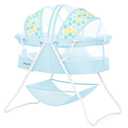 Dream On Me Karley Bassinet for Newborns, Award-Winning National Parenting & Moms Choice Winner, Portable Lightweight Bassinet with Adjustable Canopy, Dual-Sided Mattress & Storage Bag - Aqua