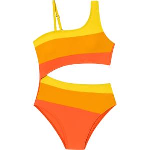 Girl Two Piece Swimsuits Adjustable Straps Bikini Sets with Chest Pad Size 9-16Y