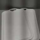 Extra Large Serving Tray with Handles, 20x13 inch, Set of 2 Melamine Platters for Serving Food, Turkey, Cookie, Rectangular Trays for Eating, Raised Dots Matt Finished, Dishwasher Safe, White
