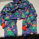 Christmas Onesie Pajamas Family Vacation Novelty One-piece Hooded Matching PJs Allover Pattern Sleepwear Nightwear Size S