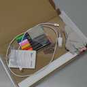 Rechargeable Led Drawing Board for Kids, 11.8*7.9" Dry Erase Board, 4 Modes &7 Colors Glow Doodle Note Board, Include Hanging Chain, 2 Stands, 8 Markers, Spray Bottle, Cleaning Cloth, Kid Girls Gifts (White)