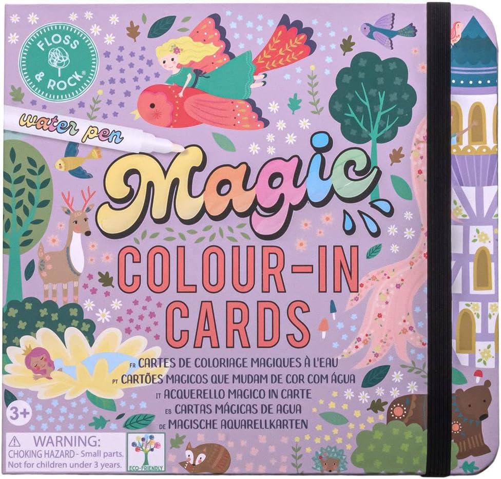 Floss & Rock Fairy Tale Colour Changing Water Pen and 10 Cards, Kids Activity Book