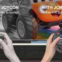 IEFROM 2-Pack Switch Steering Wheel, Black Joy-Con Grip for Mario Kart 8 Deluxe & Mario Kart 9, Plug-and-Play Racing Controller, Ideal Gift Accessory