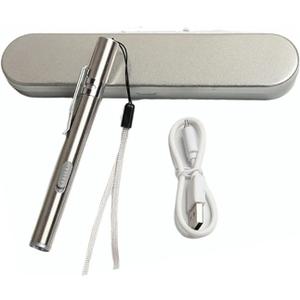 KIMISS Nurse Penlight - USB Rechargeable Yellow Pen Light Flashlight with 60LM Brightness, Stainless Steel, Pocket Clip - Ideal for Medical Professionals and Outdoor Use-  KIMISS Nurse Penlight - USB Rechargeable Yellow Pen Light Flashlight with 60LM Brightness, Stainless Steel, Pocket Clip - Ideal for Medical Professionals and Outdoor Use-