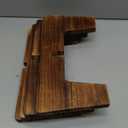 Plant Stand Indoor, Short Plants Holder for 5-15 Inch Pot, Brown Wooden Flower Pot Stand for Indoor Plants, Small Single Floor Plant Stand, Wood, 2 PCS