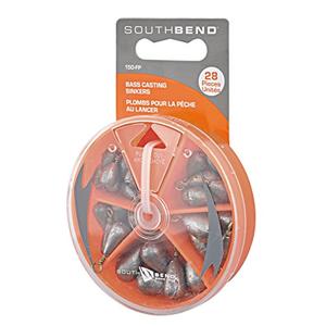 SouthBend Bass Casting Sinker Assortment (Silver/Assorted)