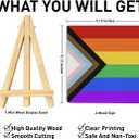 3 x LGBT Pride Month Gifts for Men Women, LGBT Rainbow Progress Pride Lesbian Gay Queer Home Office Desk Decor, LGBTQ Equality Decor Sign