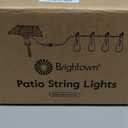 Brightown 100FT Solar String Lights Outdoor Waterproof, Patio Lights with Remote and 31+2 LED Shatterproof Bulbs, Dimmable & Timable, 3 Light Modes, Solar Lights Outdoor for Yard Camping Party Outside