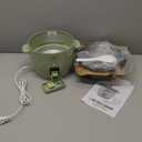 GreenLife Rice Cooker with Removable PFAS-Free Ceramic Nonstick Pot, 3-Cups Uncooked/6-Cups Cooked, Grains & Oatmeal Multicooker, Compact One-Switch Design, Auto Keep Warm, Easy Clean, Sage Green