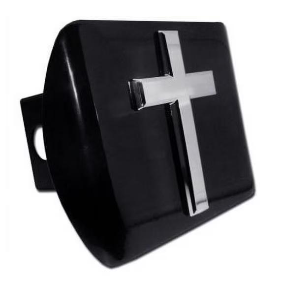 Elektroplate Cross All Metal Black Hitch Cover for Trucks and SUVs | Fits Standard 2" Trailer Hitch Receivers | Premium Weatherproof