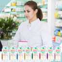 48 Set National Pharmacy Week Gifts Retractable Syringe Pens with Thank You Card Pharmacy Appreciation Gifts for Nursing School Medical Assistant Pharmacist Supplies