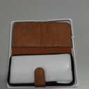 DuckSky compatible with iPhone 16 Pro Max Genuine Leather Wallet caseRFID Blocking4 Credit Card HolderReal LeatherFlip Folio Book Phone case Cover Women Men for Apple 16 ProMax case Light Brown