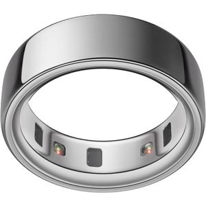 Oura Ring 4 - Silver - Size 8 - Sleep, Activity, Womens Health, AI Advisor, Up to 8 Days of Battery Life, Size Before You Buy, Android & iOS Compatible