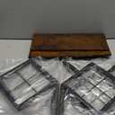 2-Tier-Vinyl-Record-Storage-Holder With Dividers, Metal Album storage for vinyl records display Shelf, Vintage 160-200 LP Storage Shelf Stand (Rustic Brown-2 Tier)