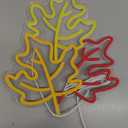 Maple Neon LED Sign Fall Thanksgiving Maple Neon Light USB Powered Light Colorful Aesthetic 3D Wall Art Signs for Home Bedroom Living Room Party Game Room Thanksgiving Gift Lamp Decor