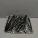 Plastic Tongs for Serving (Pack of 12) 9 Inch - Heavy-Duty Hard Plastic Reusable or Disposable Serving Tongs for Catering, Dinner Parties, Banquets, Buffets, Events, Weddings and Everyday Use, Black