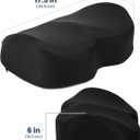 Everlasting Comfort Foot Rest for Under Desk at Work - Memory Foam Office Foot Stool & Under Desk Footrest Leg Elevation Pillow for Gaming & Home Office, Supports Posture