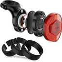 TUSITA Airtag Bike Mount, Hidden Bicycle Seatpost Mount Compatible with Airtags & Garmin Varia, Anti-Theft Air tag GPS Tracker Bike Reflector Holder