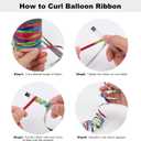 600 Yards Curling Ribbon, Balloon String Roll Ribbon and Bows for Gift Wrapping Birthday Christmas Florist Flowers Arts Crafts Decor(Iridescent White)