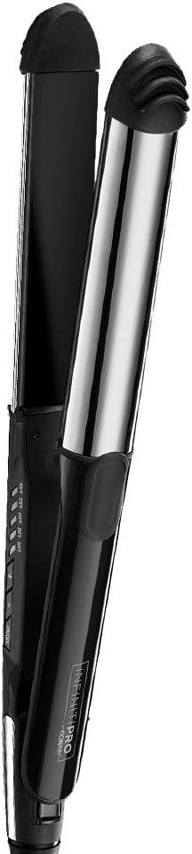 INFINITIPRO BY CONAIR 2-in-1 Styler; Curl or Straighten with 1 Tool; 1-inch; Black