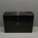 Nervure 350PCS Black Plastic Plates - Black Plastic Dinnerware Sets for 50 Guests - 100 Disposable Plates, 150 Gold Silverware, 50 Cups, 50 Napkins for Wedding & Party & Halloween