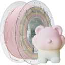 Creality 3D Printer Filament, Rainbow PLA Filament 1.75mm, Enhanced Toughness, Dimensional Accuracy +/- 0.03mm, 1kg(2.2lbs), PLA Mattte Filament for Most 3D Printer