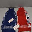 Christmas Dog Sweaters for Small Medium Large Dogs and Cats,Pet Soft Warm Holiday Outfit Girl & Boy,Pup Winter Clothes Turtleneck Double Knitting Collar for Outdoors Playing M, Pack 2