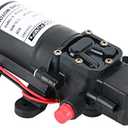 Amarine Made 12V Water Pressure Diaphragm Pump 5.0 L/min 1.3 GPM 60W Self Priming RV Booster Sprayer Pump Micropump For Home Garden Caravan/RV/Boat/Marine