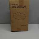 Portable Small Dog Seat for Car, Luxury Center Console Dog Car Seat Booster with Safety Tethers, Anti-Collapse Pet Travel Carseat for SUV, Truck (Black/Grey) (Black/Dark Gery)