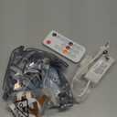 WOBANE Under Cabinet LED Lighting Kit, 6 PCS Dimmable LED Strip Lights with Remote Control Dimmer, 24W Adapter, Hidden 2700K Warm White Set, Bright 1500lm, Timing, Kitchen, Counter, Shelf, Showcase