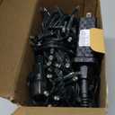 Outdoor String Lights 99FT 300 LED Connectable 8 Modes with Timer Decorative String Lights for Xmas Tree Patio Party Warm White (Warm White Dark Green Wire)