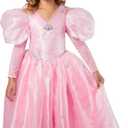Rubies Girl's Wizard of Oz Deluxe Glinda Costume Dress With Crown (Large)